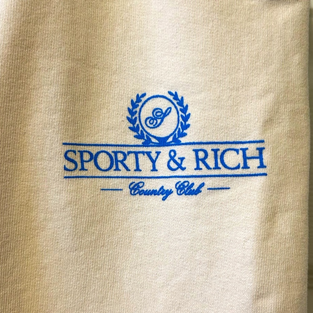 Sporty & Rich Cream Sweatpants, Size L